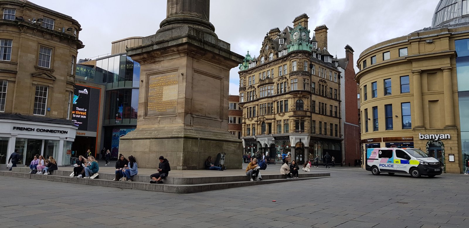 Newcastle city centre, 29th March 2021. Image: Patrick Duggan