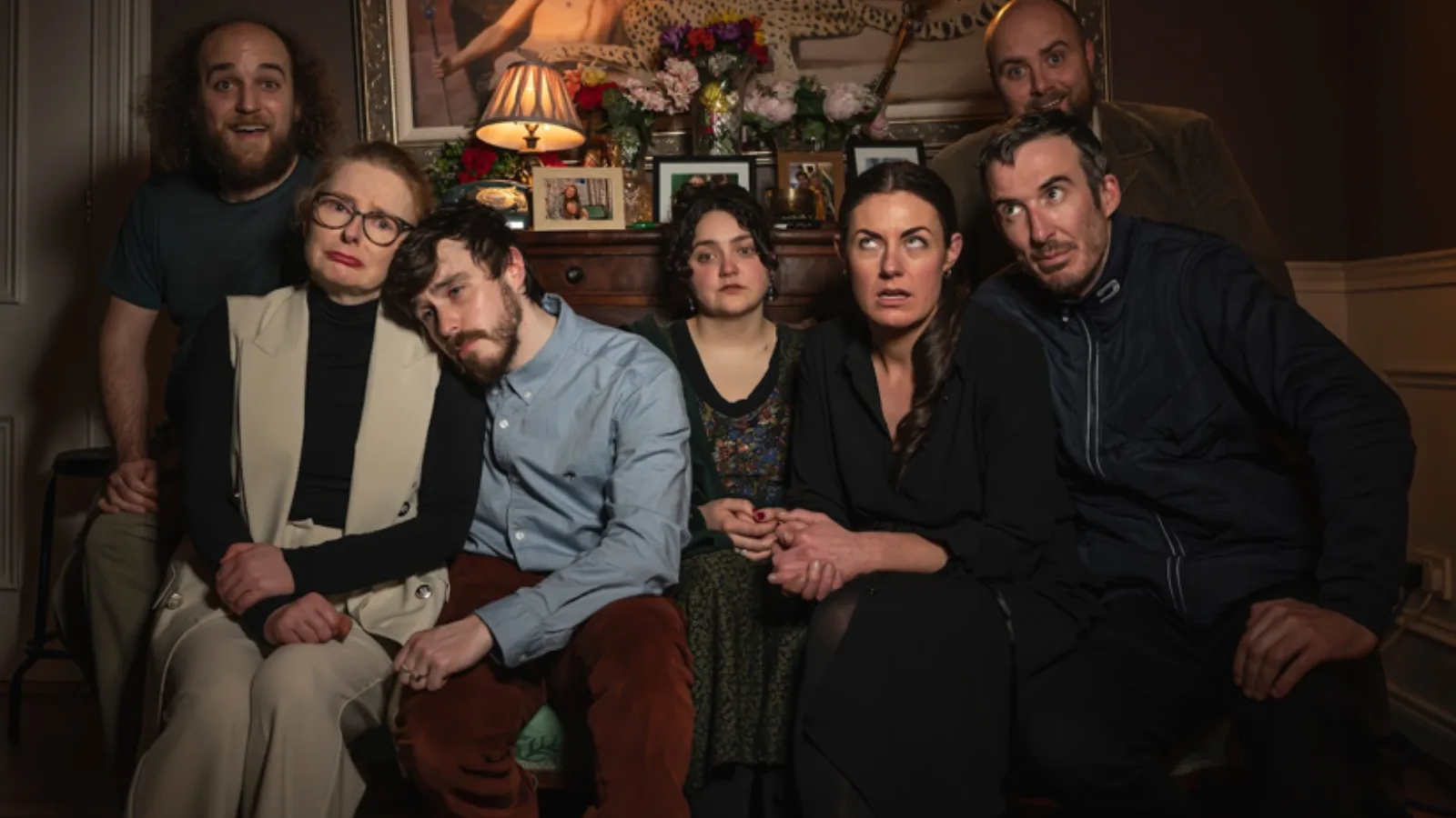 A group of people sitting together