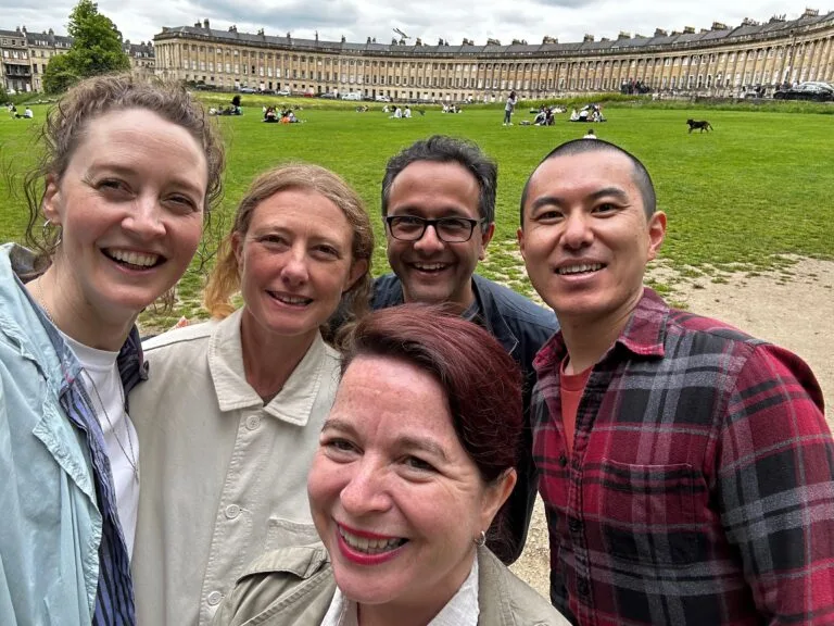 Researchers (from left to right) Rebecca Evans, Lisa May Thomas, Naresh Kaushal, Vicky Hunter, Zhi Xu.
