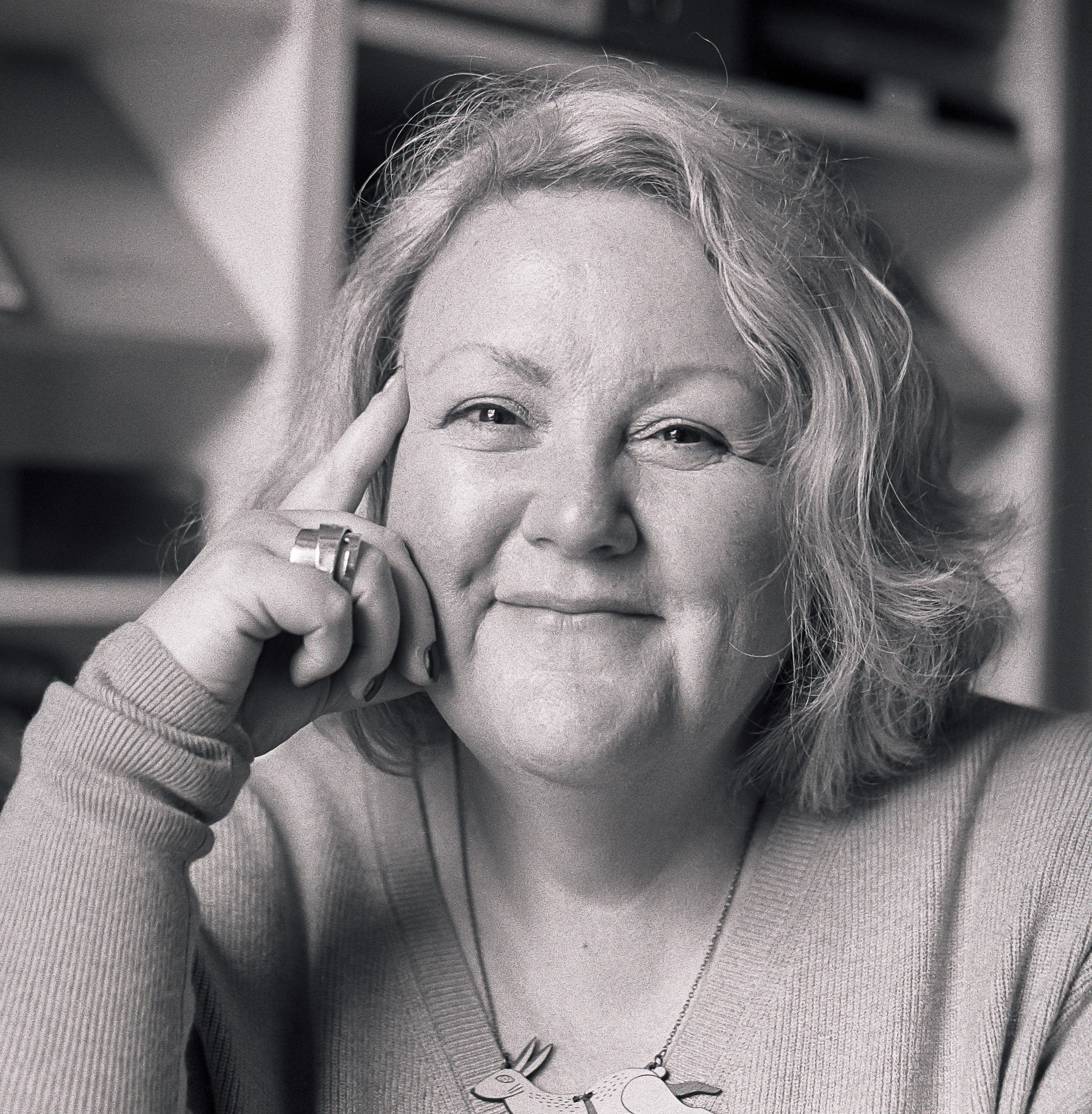 Claire Malcolm Smiling by Simpson Studios