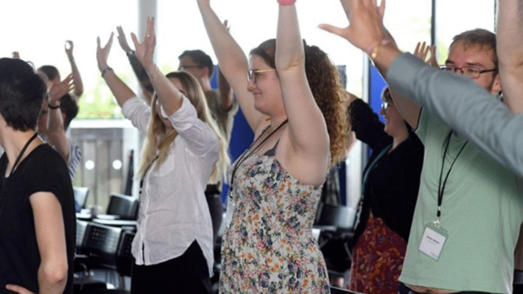 Audience participation at the YorVoice conference. Image credit: Paul Shields