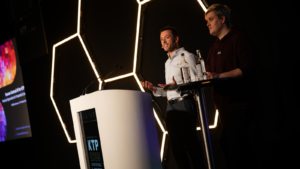 Image credits: Navigating AI session delivered by Rupert Lorraine at the KTP@50 conference in Manchester 2025. Photo: Charles Leek. Image credits: Navigating AI session delivered by Rupert Lorraine at the KTP@50 conference in Manchester 2025. Photo: Charles Leek.